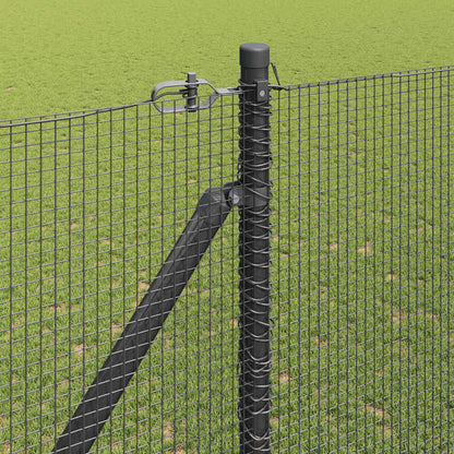 Welded Wire Fence with Spikes Steel Grey Mesh