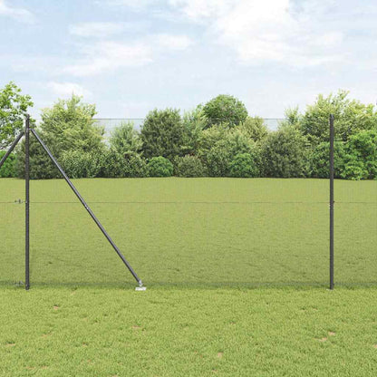 Welded Wire Fence with Spikes Steel Grey Mesh