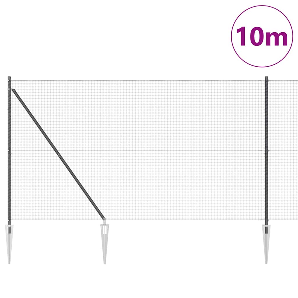 Welded Wire Fence with Spikes 10 x 1.6 m (W x H)
