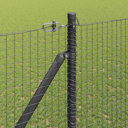 Fence Post Grey 10 x 1.6 m (25 x 25 mm mesh) Steel and PVC