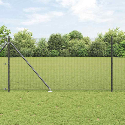Welded Wire Fence with Spikes Steel Grey Mesh