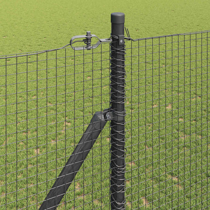 Welded Wire Fence with Spikes Steel Grey Mesh