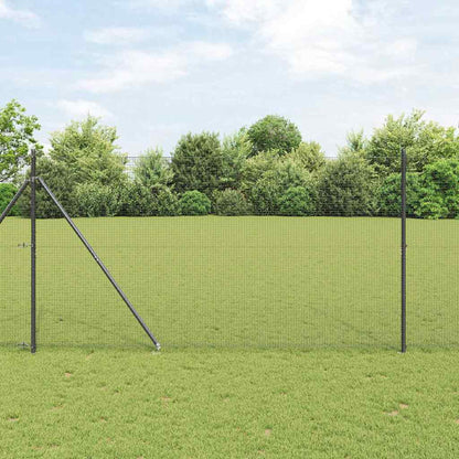 Welded Wire Fence with Spikes Steel Grey Mesh