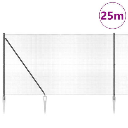 Welded Wire Fence with Spikes 25 x 1.5 m (W x H)