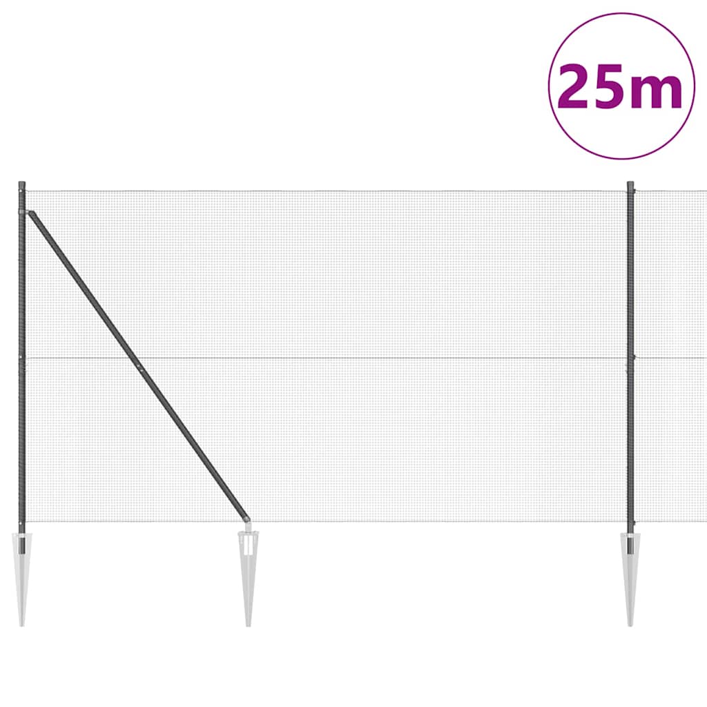 Welded Wire Fence with Spikes 25 x 1.6 m (W x H)