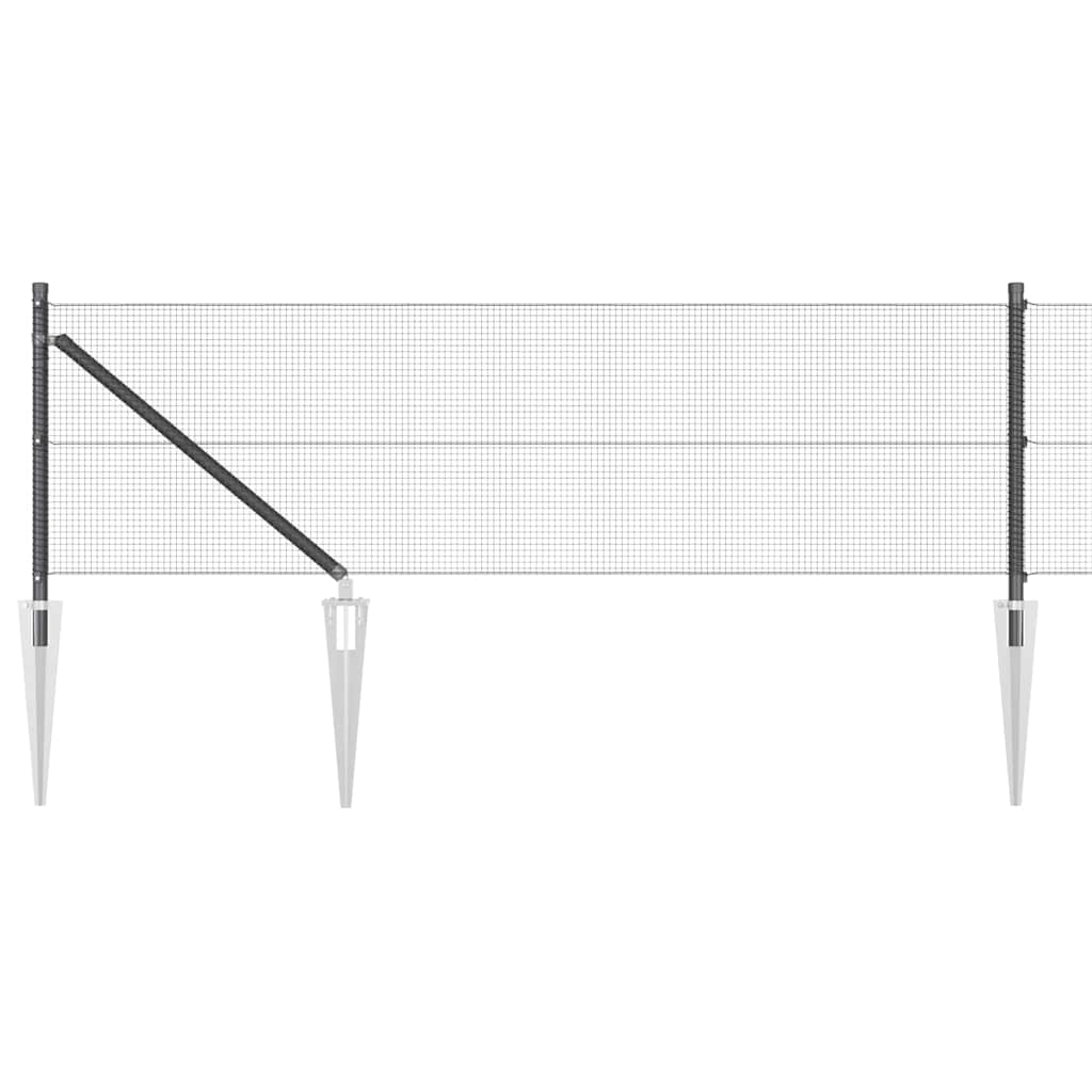Welded Wire Fence with Spikes 50 x 0.4 m (W x H)