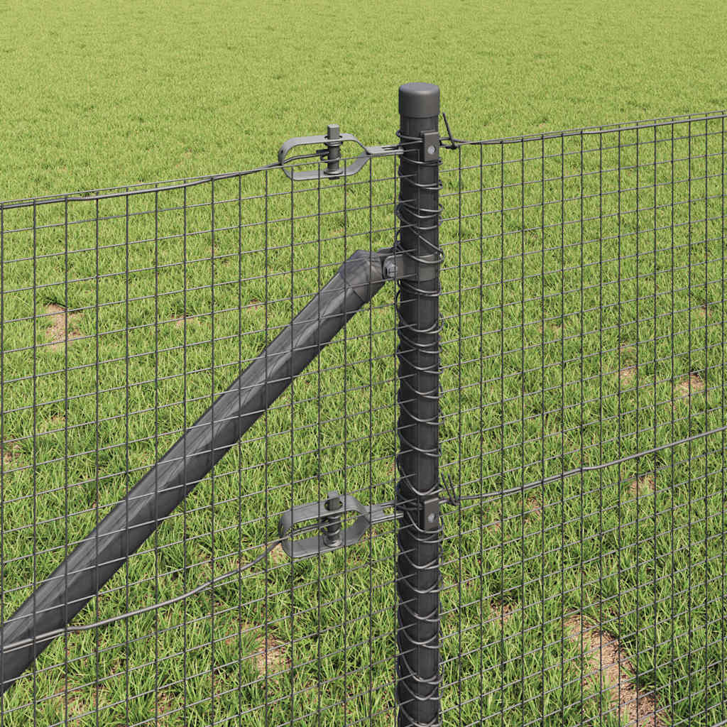 Fence Post Grey 50 x 0.6 m (19 x 19 mm mesh) Steel and PVC