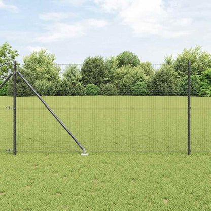 Welded Wire Fence with Spikes 50 x 1 m (W x H) PVC-coated Steel