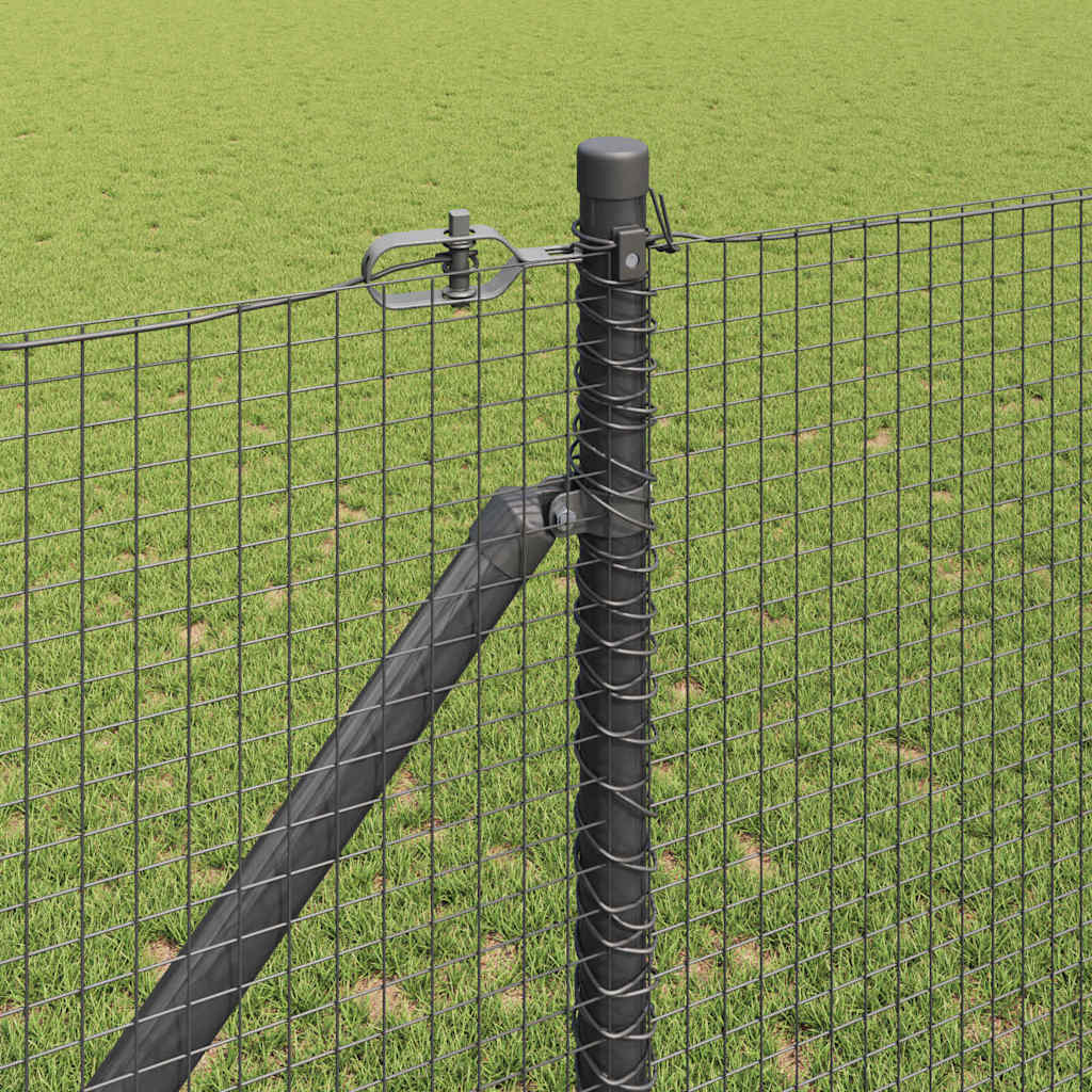 Fence Post Grey 50 x 1.4 m (19 x 19 mm mesh) Steel and PVC