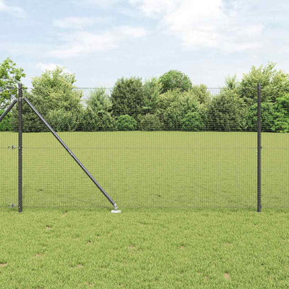 Fence Post Grey 50 x 1.4 m (19 x 19 mm mesh) Steel and PVC
