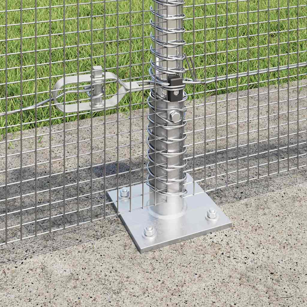 Fence Post Silver 10 x 0.4 m (12 x 12 mm mesh) Steel