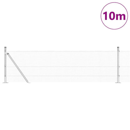 Fence Post Silver 10 x 0.4 m (12 x 12 mm mesh) Steel