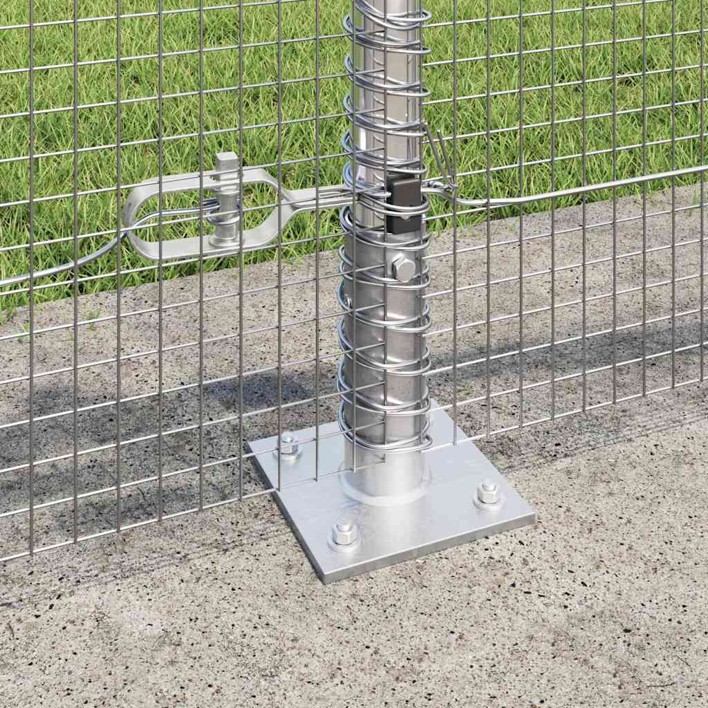 Fence Post Silver 10 x 0.4 m (16 x 16 mm mesh) Steel