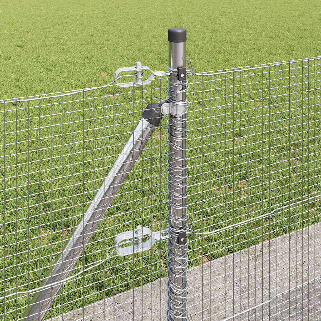 Fence Post Silver 10 x 0.4 m (16 x 16 mm mesh) Steel