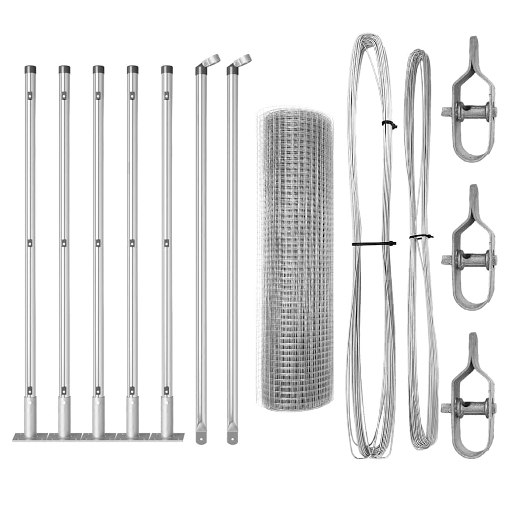 Welded Wire Fence with Concrete Base 10 x 0.6 m (W x H)