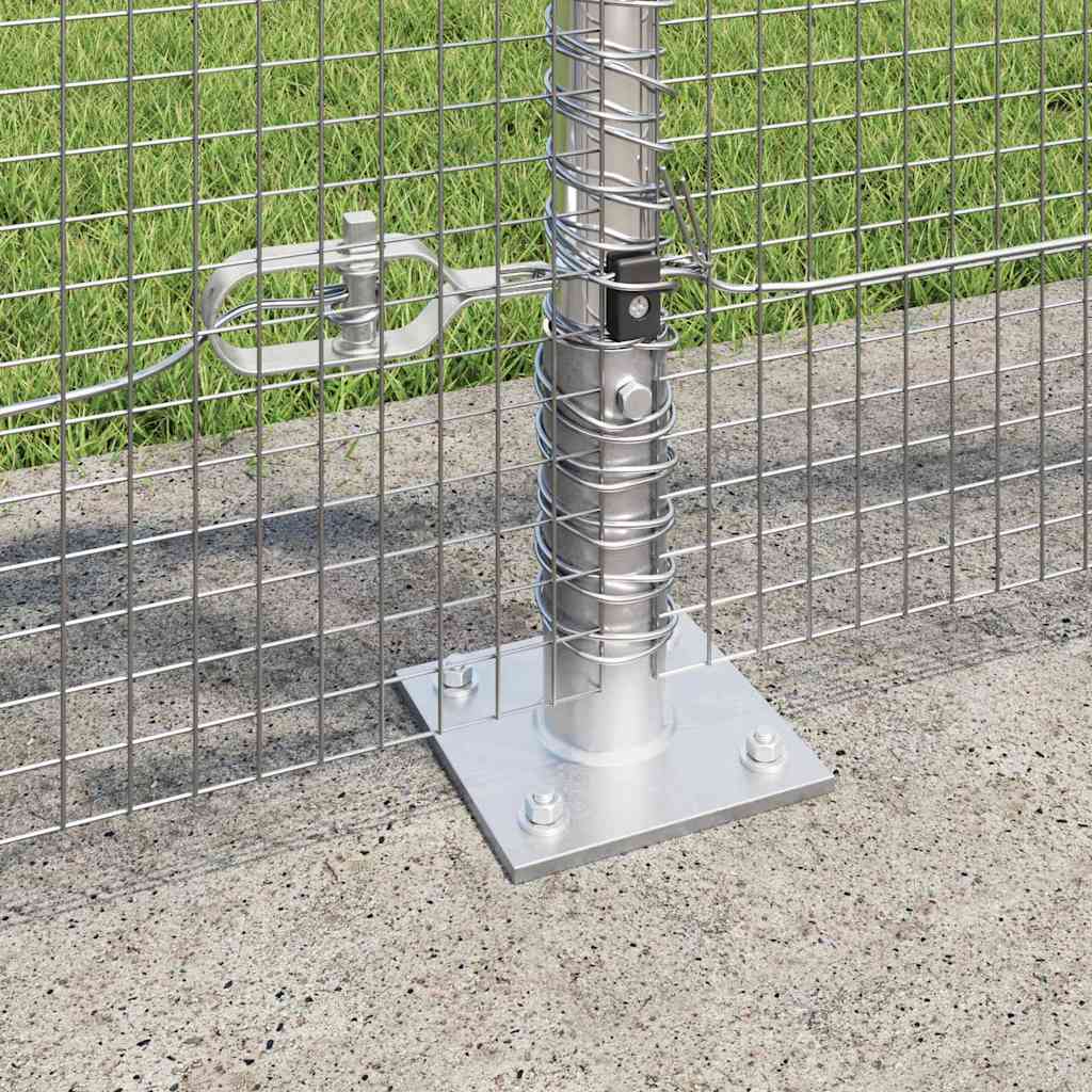 Fence Post Silver 10 x 0.8 m (16 x 16 mm mesh) Steel