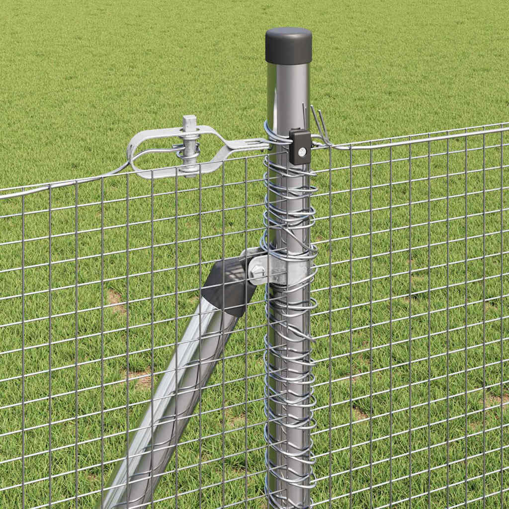 Fence Post Silver 10 x 0.8 m (16 x 16 mm mesh) Steel