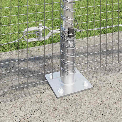 Welded Wire Fence with Concrete Base 10 x 0.8 m (W x H)