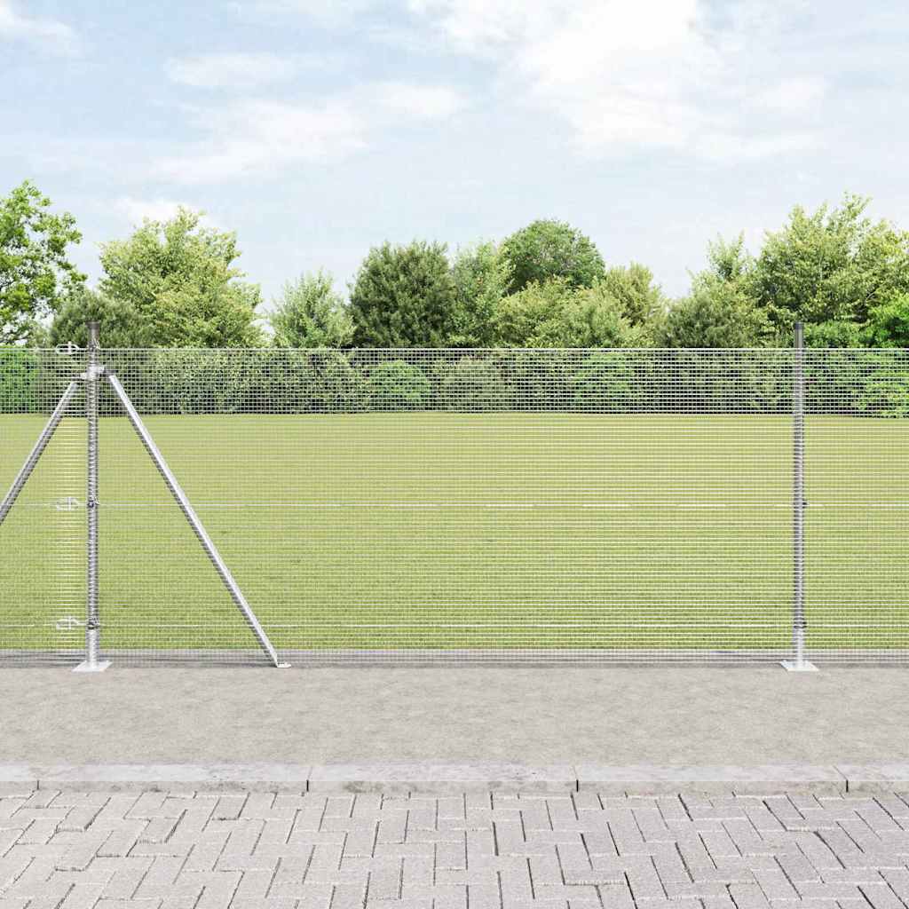 Welded Wire Fence with Concrete Base 10 x 1 m (W x H)