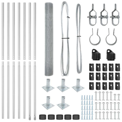 Fence Post Silver 10 x 1.2 m (12 x 12 mm mesh) Steel