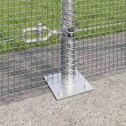 Fence Post Silver 10 x 1.4 m (12 x 12 mm mesh) Steel