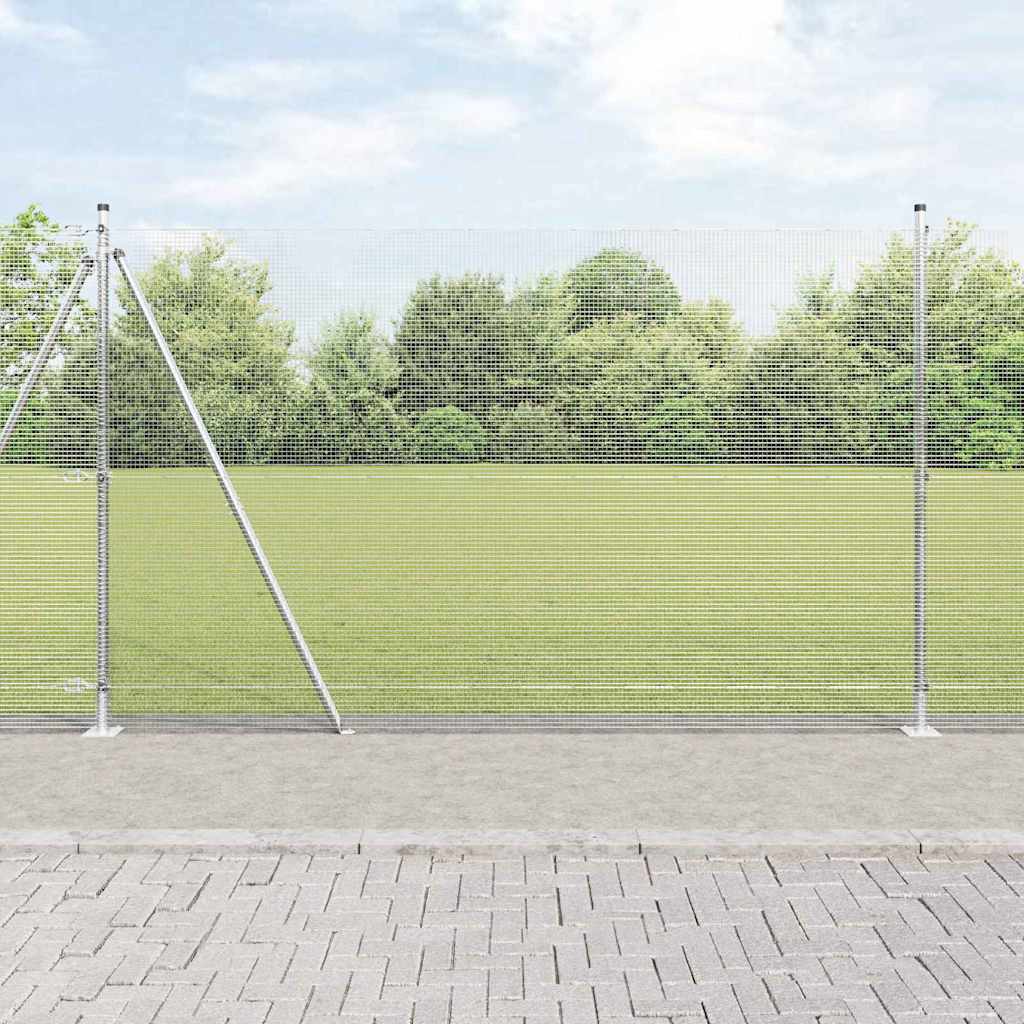 Fence Post Silver 10 x 1.4 m (12 x 12 mm mesh) Steel