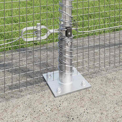 Fence Post Silver 10 x 1.5 m (16 x 16 mm mesh) Steel