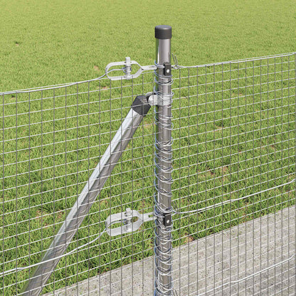 Welded Wire Fence with Concrete Base 25 x 0.4 m (W x H)