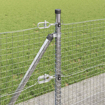 Fence Post Silver 25 x 0.4 m (25 x 25 mm mesh) Steel