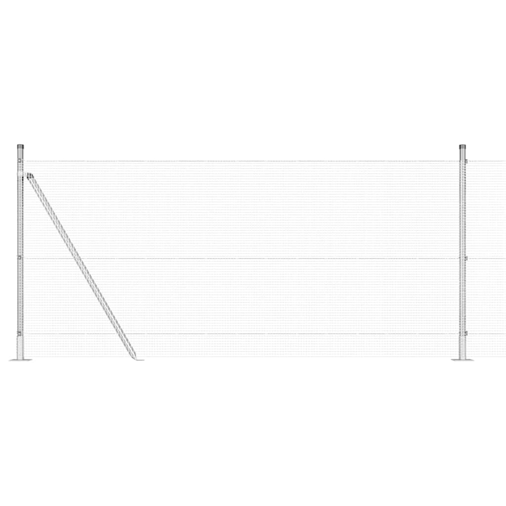 Fence Post Silver 25 x 1 m (12 x 12 mm mesh) Steel