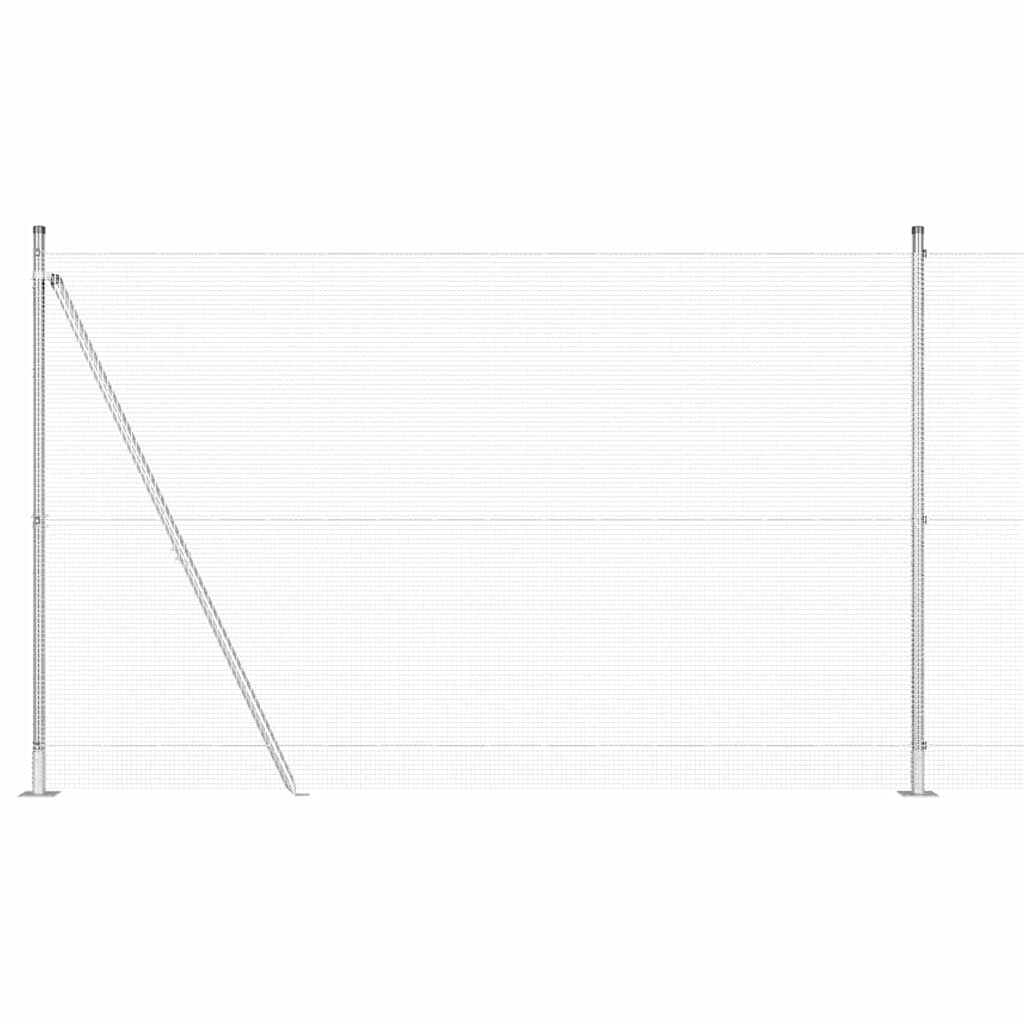 Welded Wire Fence with Concrete Base 25 x 1.4 m (W x H)