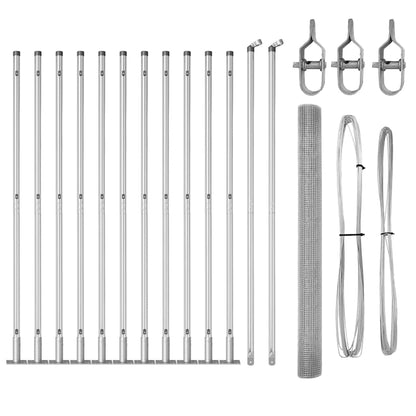 Welded Wire Fence with Concrete Base 25 x 1.4 m (W x H)