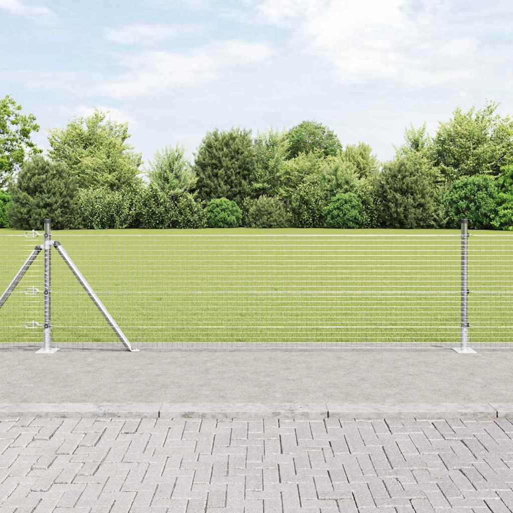 Welded Wire Fence with Concrete Base 50 x 0.5 m (W x H)