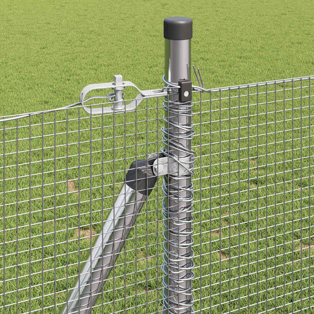 Welded Wire Fence with Concrete Base 50 x 0.8 m (W x H)