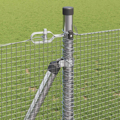 Welded Wire Fence with Concrete Base 50 x 0.8 m (W x H)