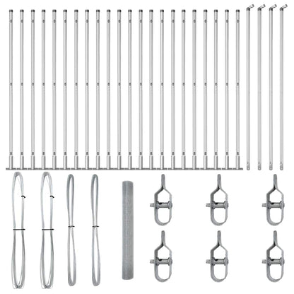 Fence Post Silver 50 x 1.2 m (16 x 16 mm mesh) Steel