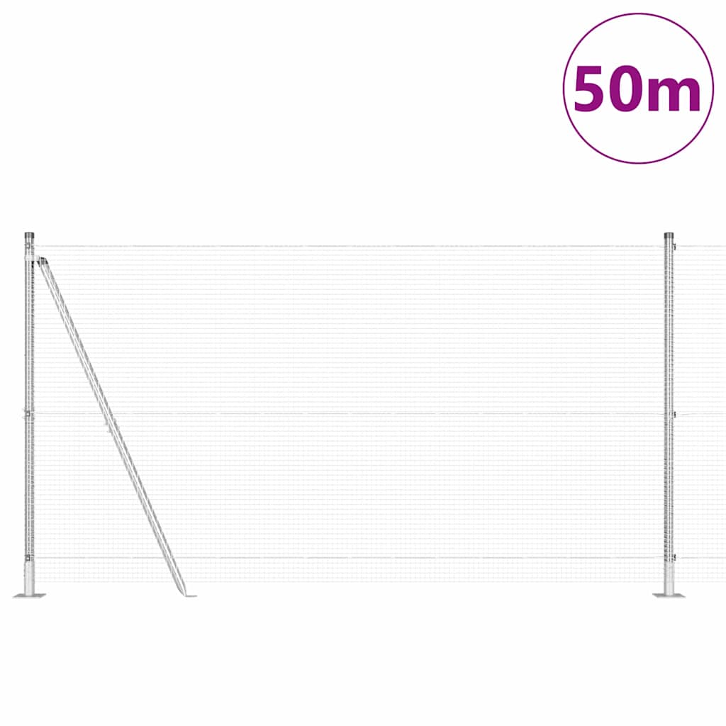 Fence Post Silver 50 x 1.2 m (16 x 16 mm mesh) Steel