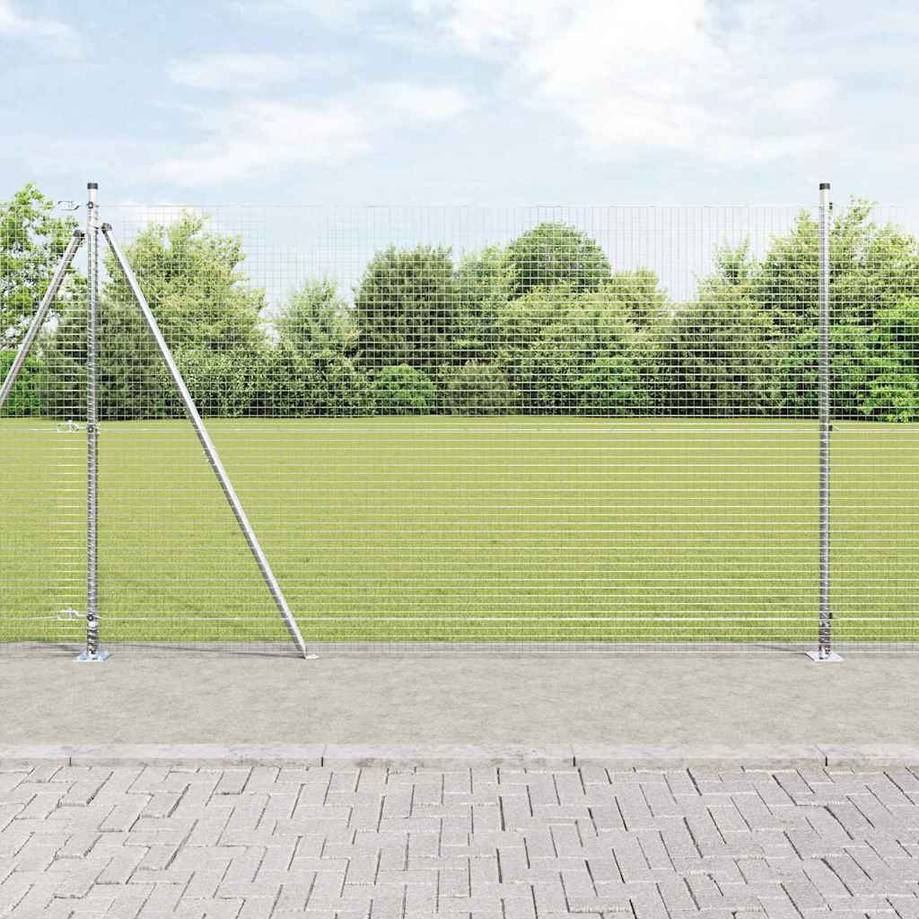 Welded Wire Fence with Concrete Base 50 x 1.5 m (W x H)