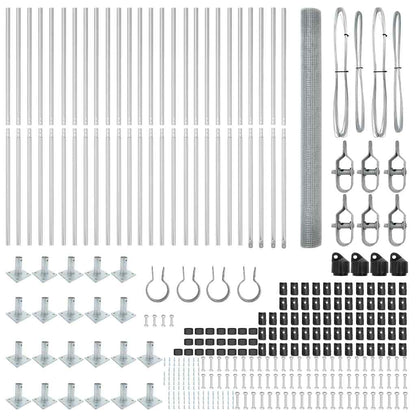Fence Post Silver 50 x 1.5 m (25 x 25 mm mesh) Steel