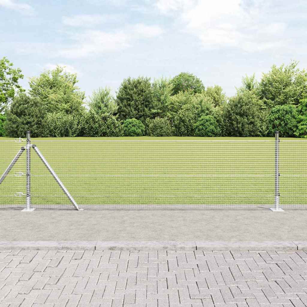Fence Post Silver 100 x 0.5 m (16 x 16 mm mesh) Steel
