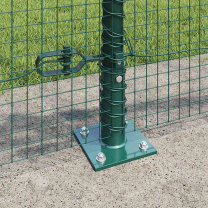 Fence Post Green 10 x 0.6 m (25 x 25 mm mesh) Steel and PVC