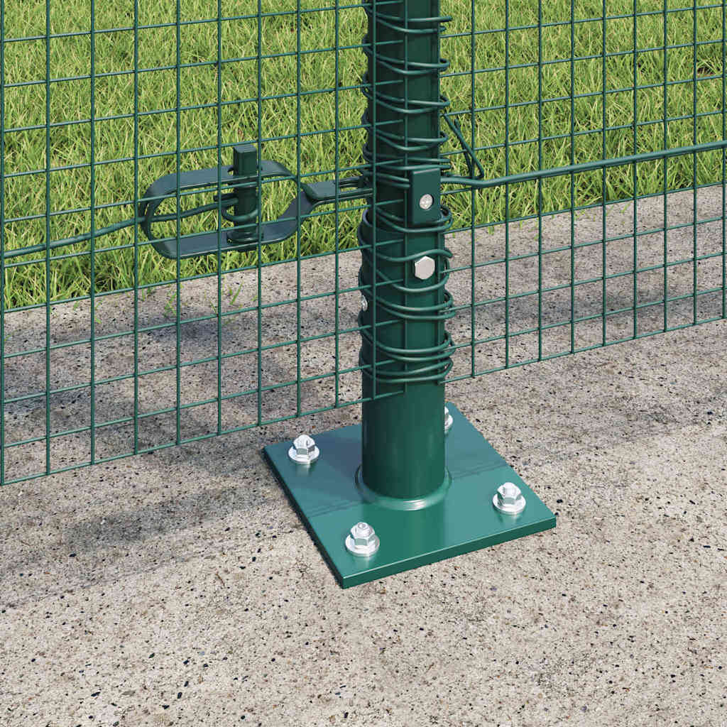 Fence Post Green 10 x 1.2 m (16 x 16 mm mesh) Steel and PVC