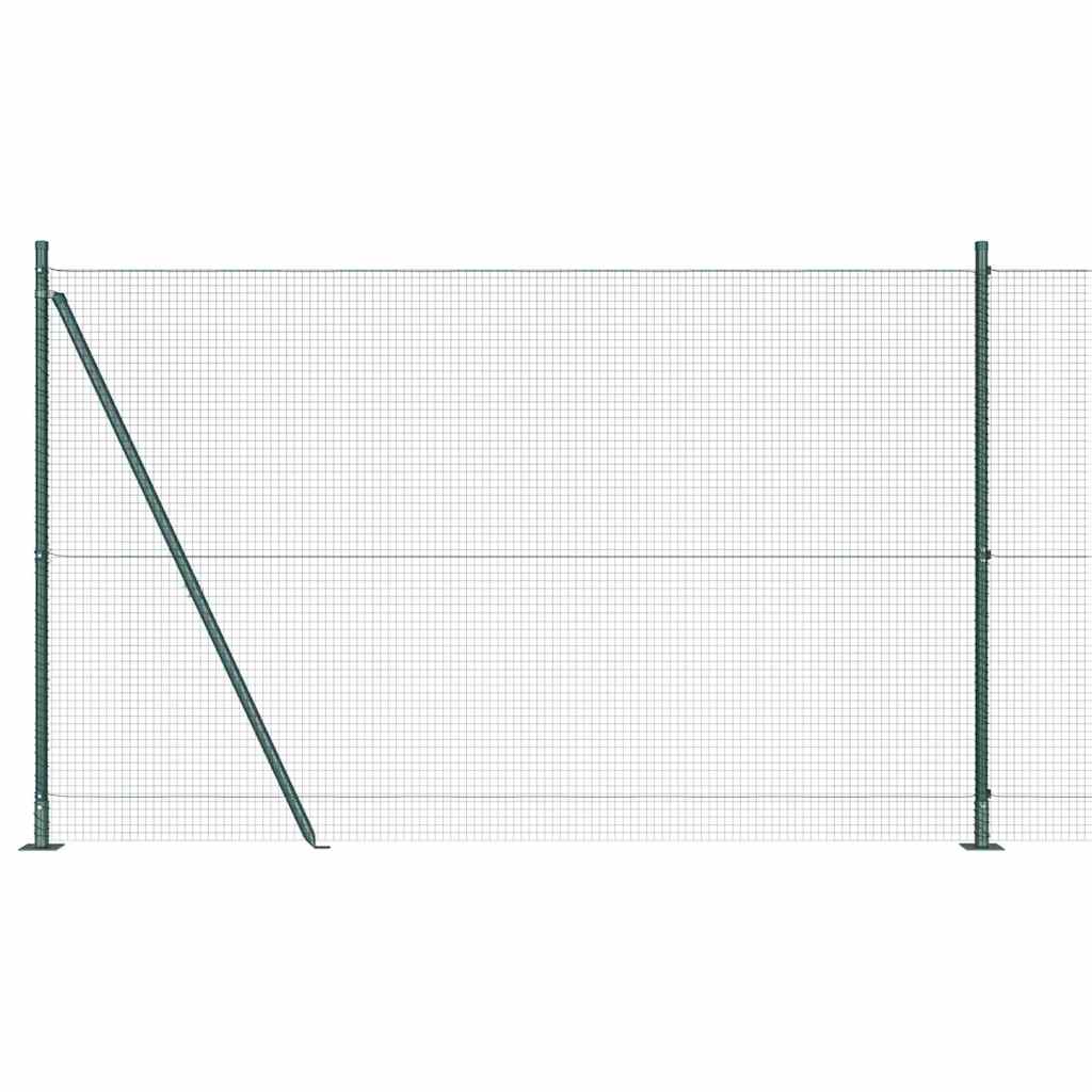 Fence Post Green 10 x 1.4 m (19 x 19 mm mesh) Steel and PVC