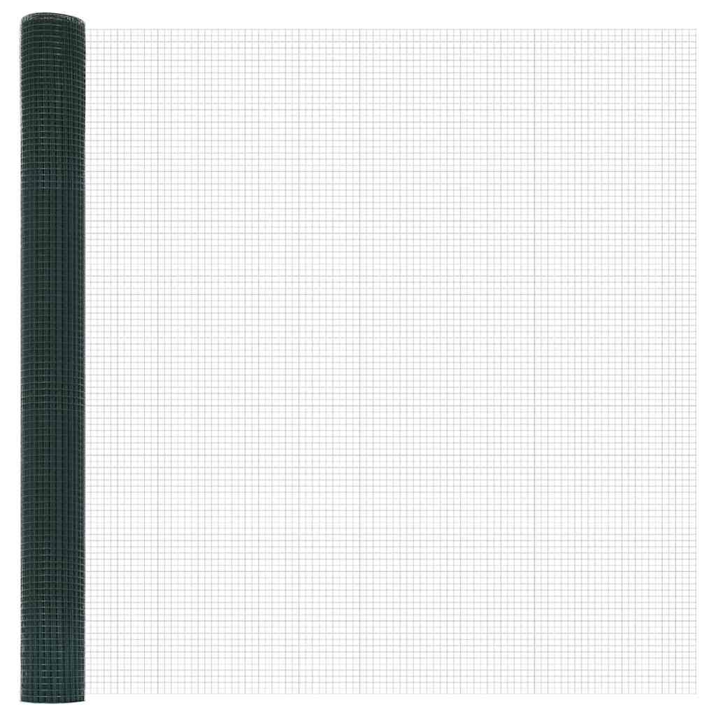 Fence Post Green 10 x 1.4 m (19 x 19 mm mesh) Steel and PVC