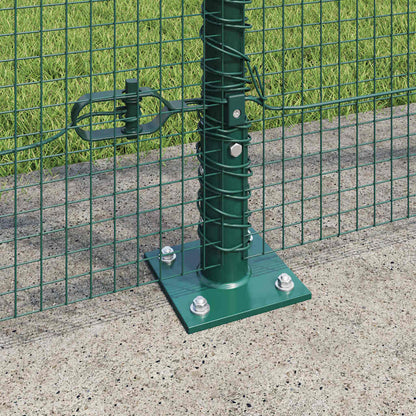 Fence Post Green 10 x 1.5 m (16 x 16 mm mesh) Steel and PVC