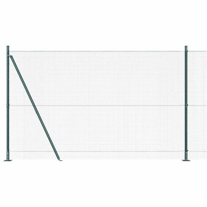 Fence Post Green 10 x 1.5 m (16 x 16 mm mesh) Steel and PVC