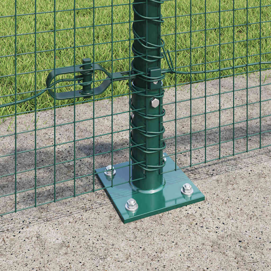 Fence Post Green 25 x 0.4 m (25 x 25 mm mesh) Steel and PVC