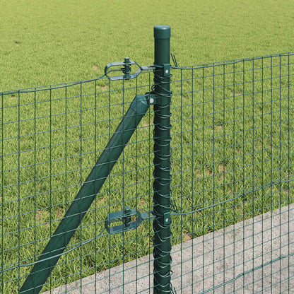 Fence Post Green 25 x 0.4 m (25 x 25 mm mesh) Steel and PVC
