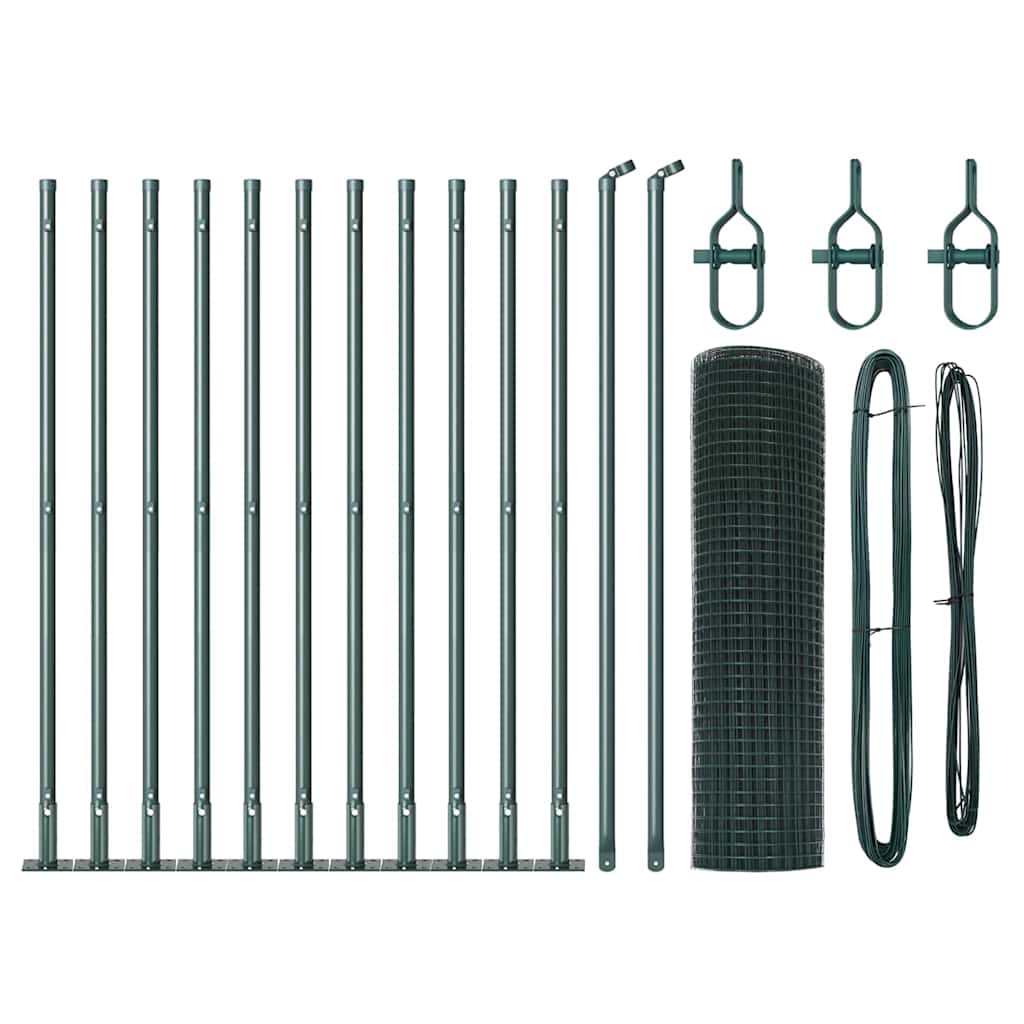 Welded Wire Fence with Concrete Base 25 x 0.6 m (W x H)