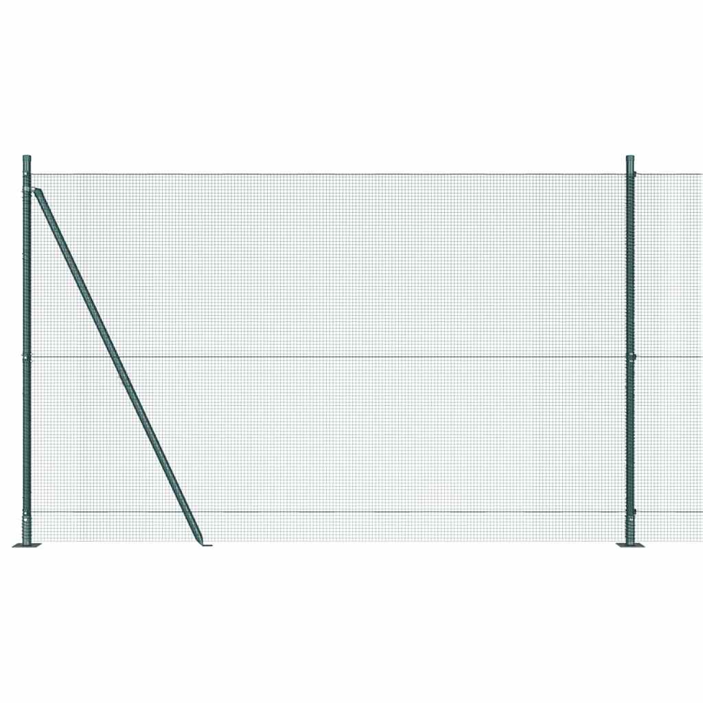 Welded Wire Fence with Concrete Base 25 x 1.6 m (W x H)